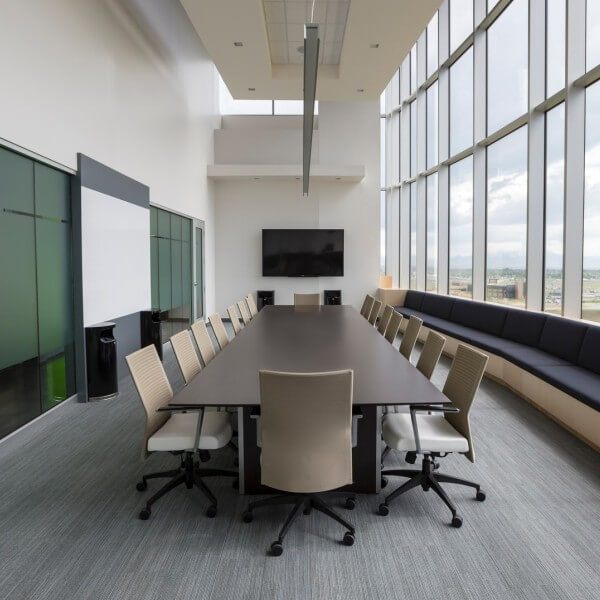Conference room in office building